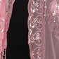 Women's Peacock Heart Sequin Fringed Party Evening Shawl