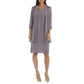R&M Richards Plus 2Pc Sparkly Rib Metallic Party Cocktail Jacket & Dress Set