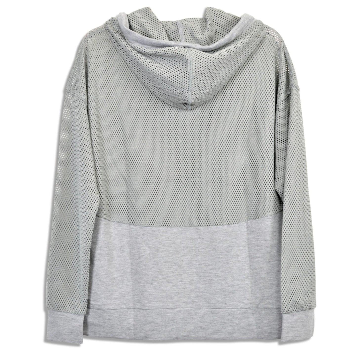 Daisy Fuentes Women's Lightweight Mesh Kangaroo Pocket Casual Active Hoodie
