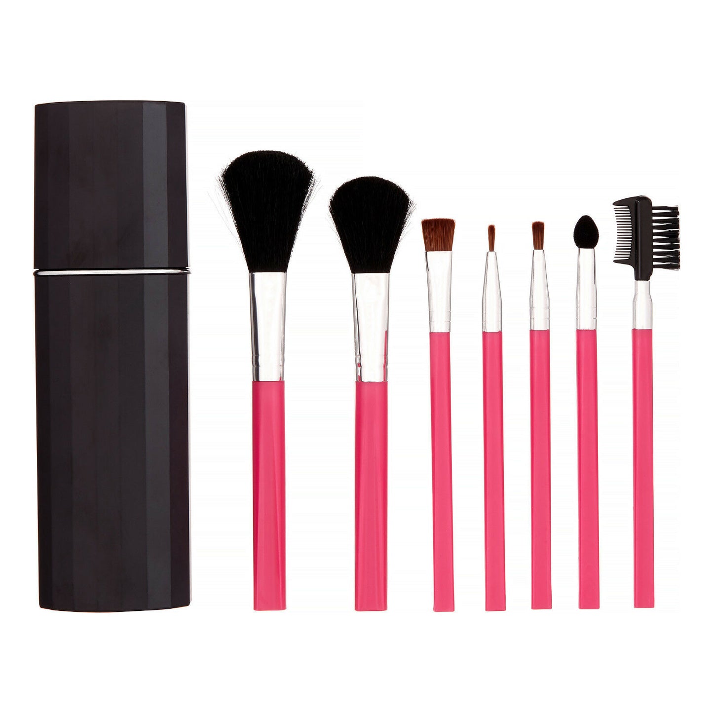 Women's 8-Piece Ultimate Collection Travel Case Gift Box Makeup Brush Set