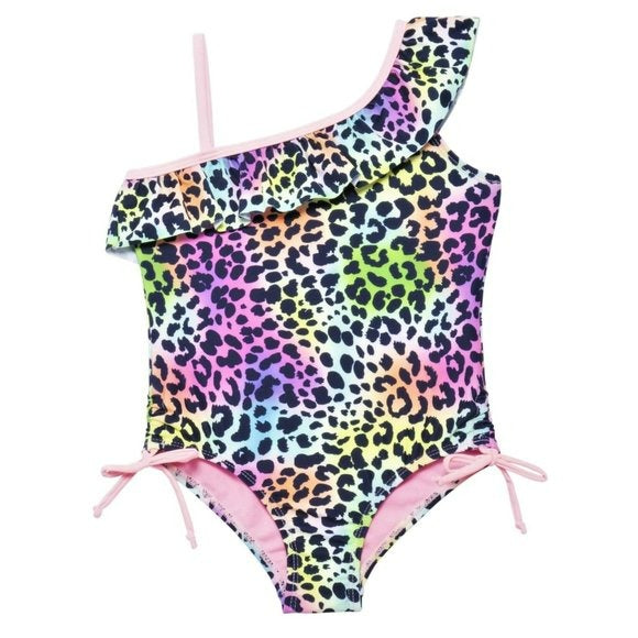 Limited Too Toddler Girls Ombre Cheetah UPF 50+ One-Piece Swimsuit