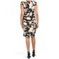 Anne Klein Women's Valerie Floral Print Cowl Neck Mini Dress