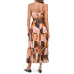 Anne Klein Women's Jolene Spaghetti Strap Belted Maxi Dress