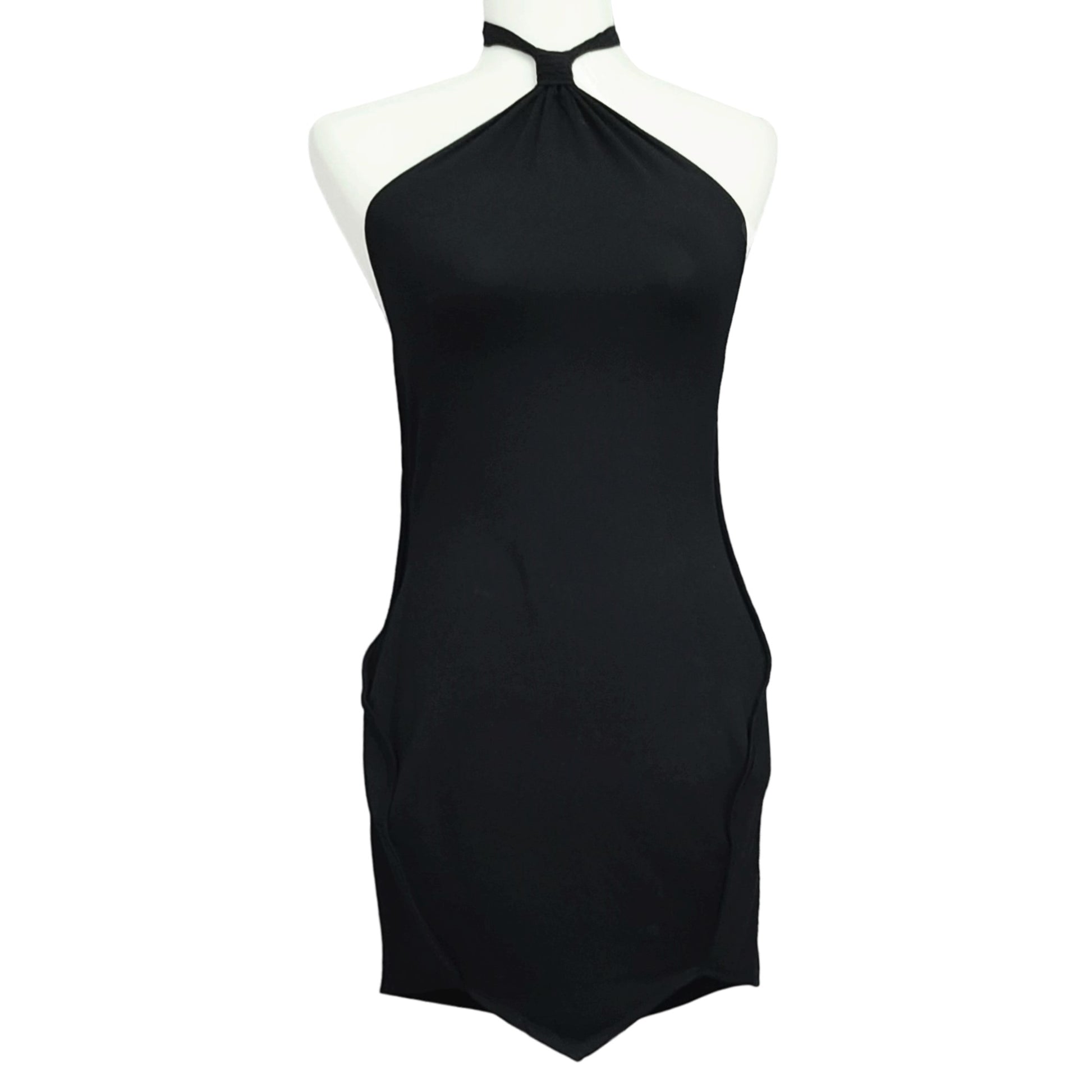 ASOS Knot Tie Halter Scarf Hem Mini Dress Letay Store ASOS Knot Tie Halter Scarf Hem Mini Dress Letay Store