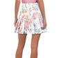 ASOS High Rise Floral Print Side Buckles Tennis Style Pleated Mini Skirt