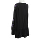 ASOS Women's Floral Embroidery Balloon Sleeve Ruffle Hem Mini Dress