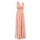 ASOS Women's Wrap Waist Ruched Bodice Pleated Gown Maxi Dress