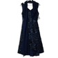 Alex Evening Women's Soutache Embroidered Lace Hi-Low Hem Flounce Midi Dress