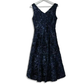 Alex Evening Women's Soutache Embroidered Lace Hi-Low Hem Flounce Midi Dress