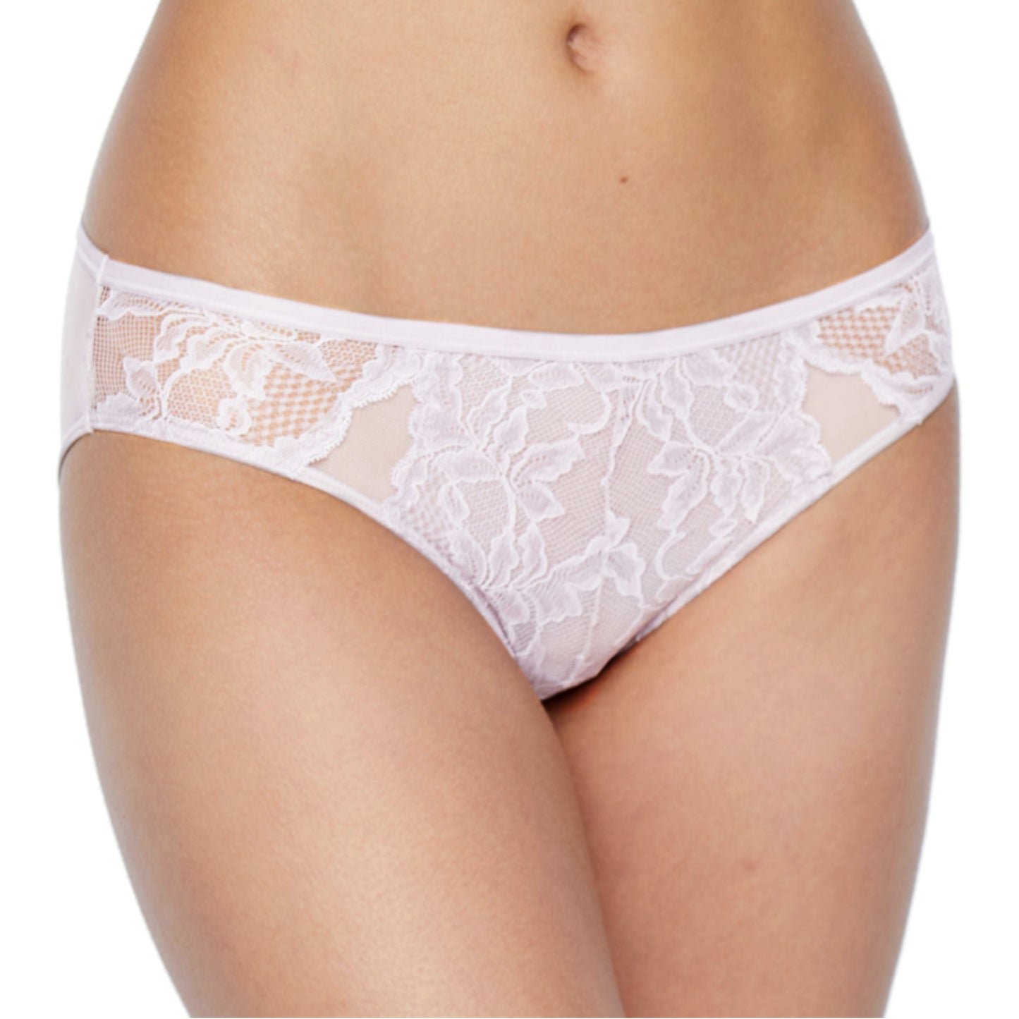Ambrielle Women's Set of 2 Floral Lace Mesh Hipster Panties