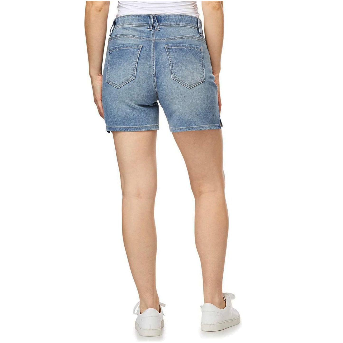 Angels Forever Young Women's 360 Sculpt High Rise Denim Shorts