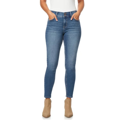 Angels Forever Young Women's High Rise Tummy Tech Curvy Skinny Jeans