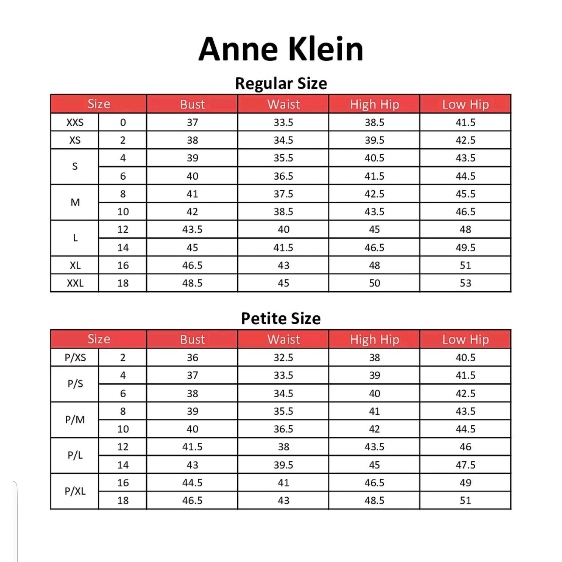 Anne Klein Size Chart Shoes Flash Sales | emergencydentistry.com