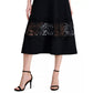 Anne Klein Women's Lace Hem Fit And Flare Midi Dress
