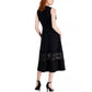 Anne Klein Women's Lace Hem Fit And Flare Midi Dress