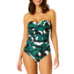 Anne Cole Women's Floral Twist Front Shirred One-piece Swimsuit