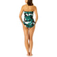Anne Cole Women's Floral Twist Front Shirred One-piece Swimsuit