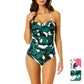 Anne Cole Women's Floral Twist Front Shirred One-piece Swimsuit