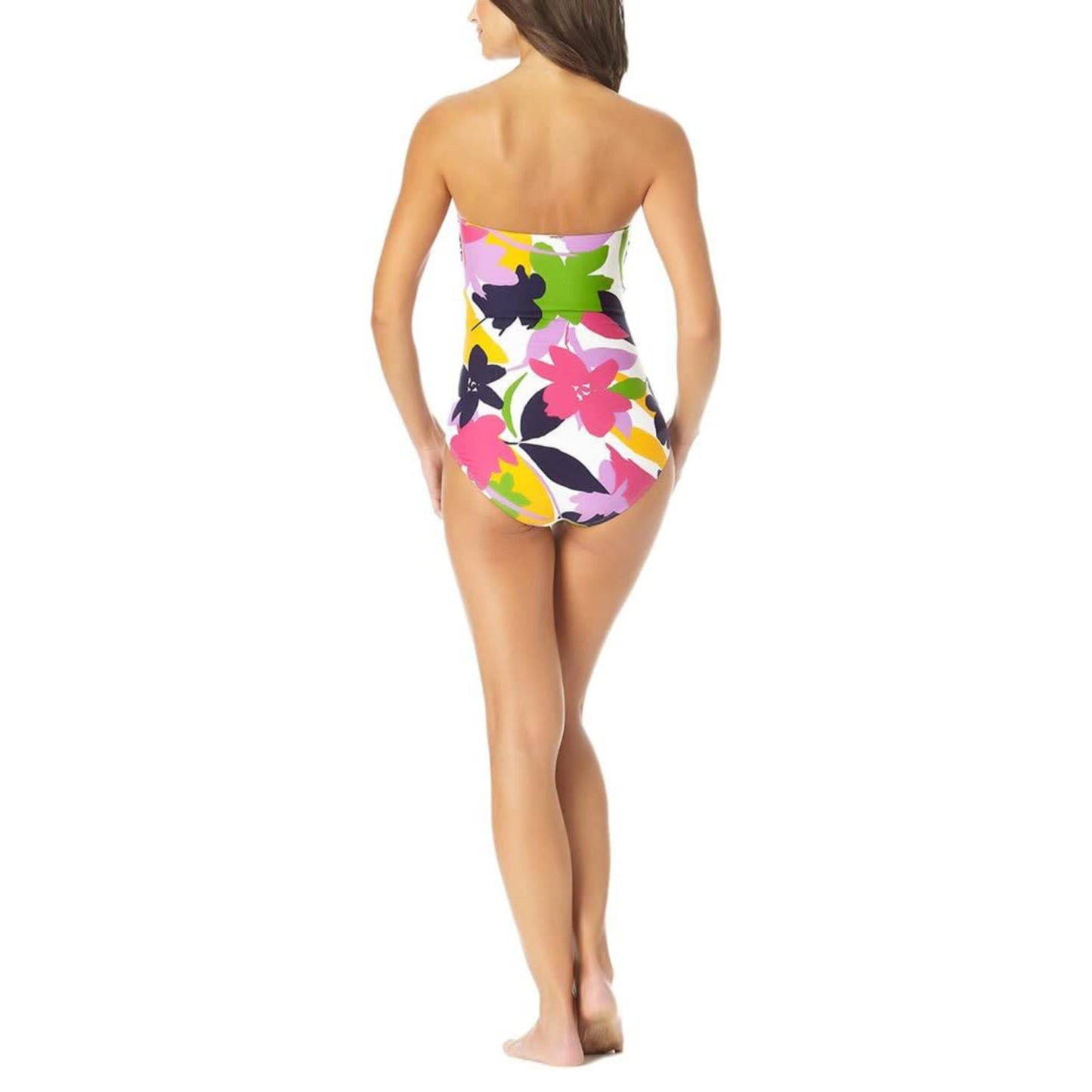 Anne Cole Women's Floral Twist Front Shirred One-piece Swimsuit