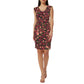 Anne Klein Women's Valerie Floral Print Cowl Neck Mini Dress