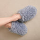Avenue Zoe Women's Solid Slip-on Cozy Fuzzy Slippers