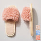 Avenue Zoe Women's Slip-on Cozy Solid Fuzzy Slippers Pink