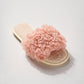 Avenue Zoe Women's Slip-on Cozy Solid Fuzzy Slippers Pink