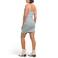 BEBE Women's Sleeveless Button Front Denim Mini Dress