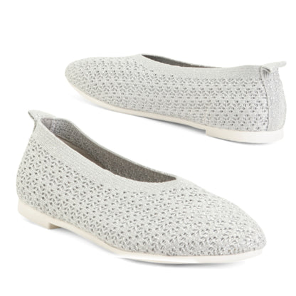 BERNIE MEV Women's Safira Peony Perforated Slip On Flats Casual Shoes