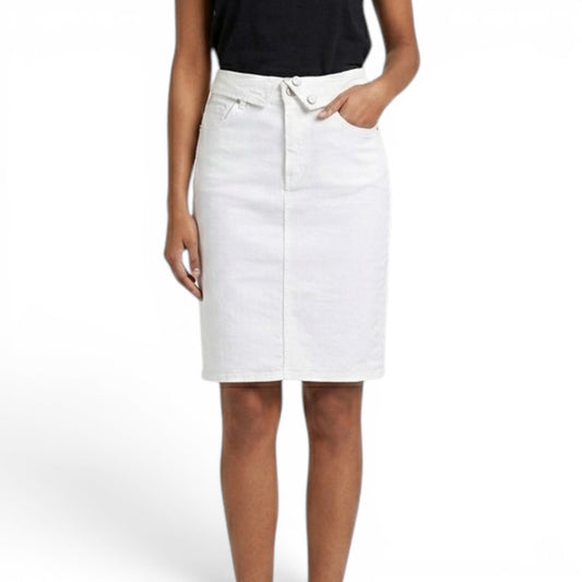 BLUE REVIVAL Women's Mackenzie Foldover Pencil Denim Mini Skirt