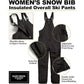 Bass Creek Outfitters Women's Ski Pants Insulated Waterproof Snow Bib Overalls