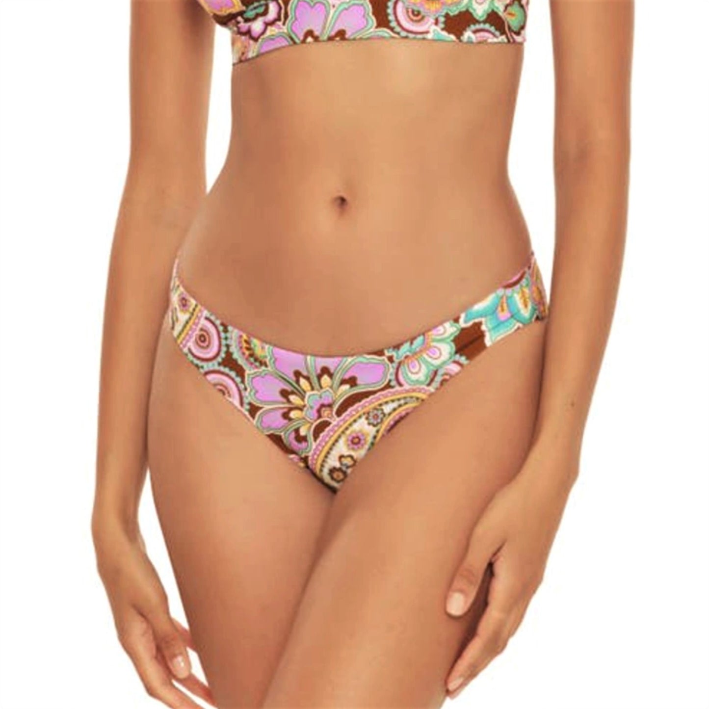 Becca Women's Floral Print Swim Top & Reversible Hipster Bikini Bottom Collection