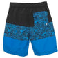 Big Chill Boy's Palm Tree Print Color Block UPF 50 Board Beach Swim Shorts