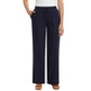 Briggs Women's Wide Leg Lightweight Linen Blend 2 Pockets Floral Pants