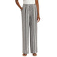 Briggs Women's Wide Leg Lightweight Linen Blend 2 Pockets Floral Pants