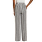 Briggs Women's Wide Leg Lightweight Linen Blend 2 Pockets Floral Pants