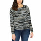 Buffalo David Bitton Women's Ultra Soft Leopard Print Cozy Pullover Top Sweater