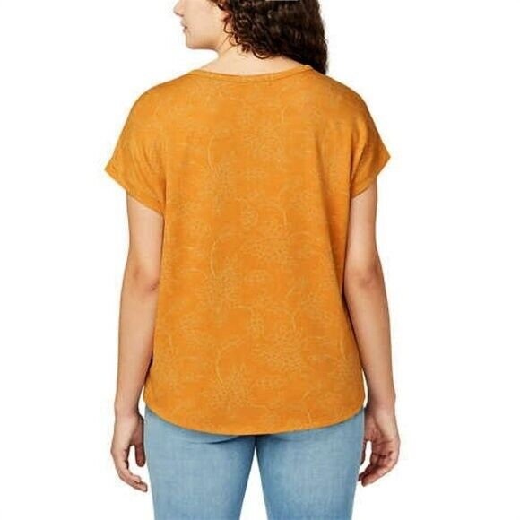 Buffalo David Bitton Women's Ultra Soft Relaxed Fit Printed Top T-Shirt