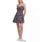 Calvin Klein Jeans Women's Floral Print Adjustable Strap Skater Mini Dress