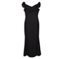 CARLA CONTI Made In Italy Off The Shoulder Front Slit Gown Maxi Dress