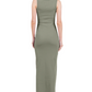 Women's Sleeveless Cotton Blend Rib Jersey Maxi Dress