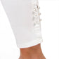 CECE Women's Plus 5 Pocket Pearls Embellished Cropped Skinny Jeans