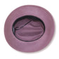 CINTELLI & GALLUZZO Made in Italy Wool Chain / Leather Strap Felt Fedora Hat