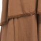 CRISTINA VERGANI Women's Made In Italy Linen Blend Two Tier Midi Dress