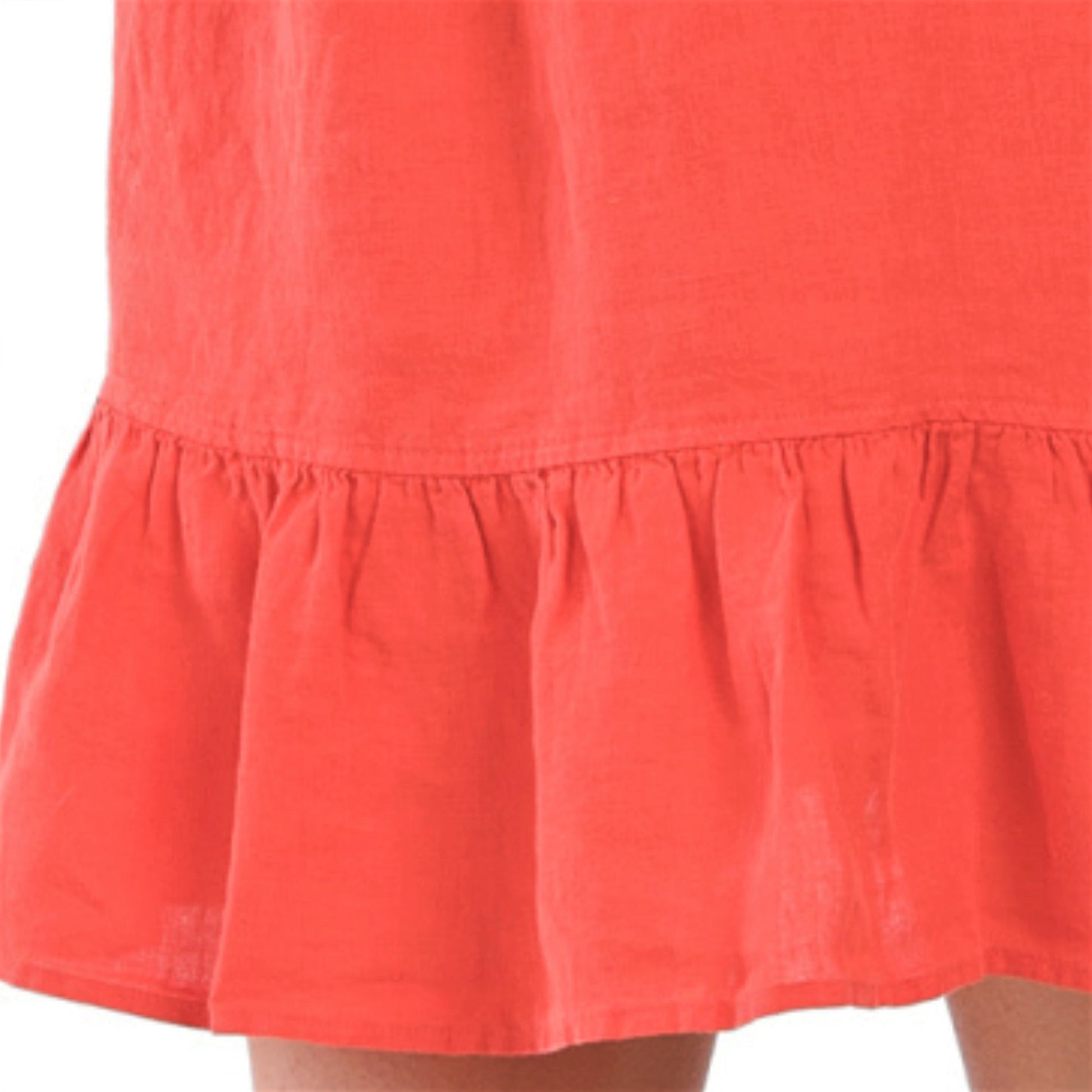 Cynthia Rowley Women's Linen V-neck Tiered Ruffle Mini Dress Letay Store Cynthia Rowley Women's Linen V-neck Tiered Ruffle Mini Dress Letay Store