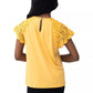 Cable & Gauge Women's Lace Trim Flutter Sleeves Top Blouse (Copy)