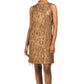 Carla Conti Women's Made in Italy Sequin Fringe Cocktail Mini Dress