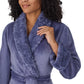 Carole Hochman Women's Silky Soft Shawl Collar Wrap Style Plush Robe