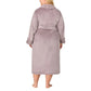 Carole Hochman Women's Silky Soft Shawl Collar Wrap Style Plush Robe