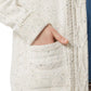 Chaps Women's Cotton Blend Cable Knit Shawl Collar Open Front Cardigan